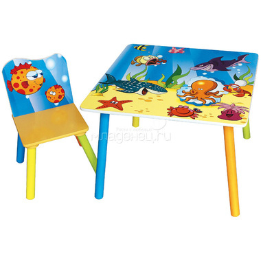 Набор детской мебели стол и стул Sweet Baby Uno Sea world 0