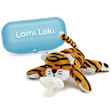 Пустышка Lomi Loki с развивающей игрушкой Силиконовая (с 0 мес) Тигренок Берни 0
