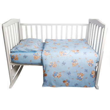 Комплект постельного белья детский Bambola За Медом Голубой 0
