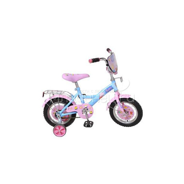 Велосипед 12" Navigator Peppa Pig Розовый/Голубой без корзинки 0