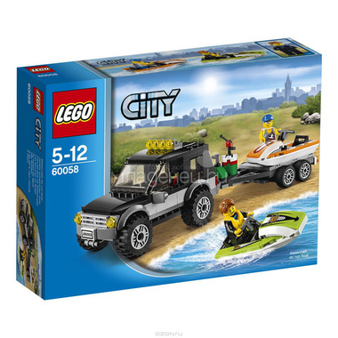 Конструктор LEGO City 60058 Внедорожник с катером 5