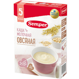 Каша Semper молочная 200 гр Овсяная (с 5 мес)