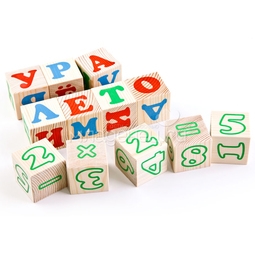 Кубики Томик Алфавит с цифрами Русский (20 кубиков)