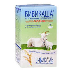 Каша Бибикаша на козьем молоке 200 гр Овсяная (с 5 мес)