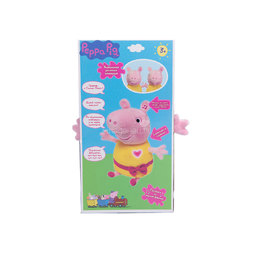 Мягкая игрушка Peppa Pig Пеппа интерактивная (речь, свет и звук) 30 см.