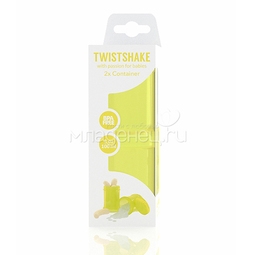 Контейнер Twistshake для сухой смеси 2 шт (100 мл) желтый
