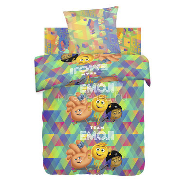 Комплект постельного белья 1,5 хлопок Непоседа Emoji Команда Эмоджи 0