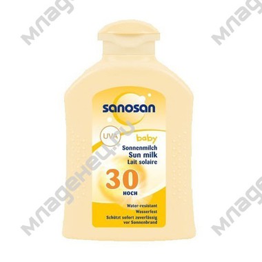 Молочко солнцезащитное  Sanosan 200 мл (SPF-30) 0