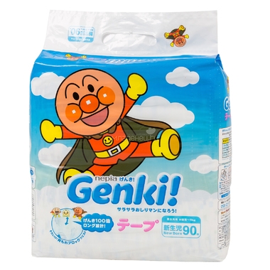Подгузники Genki до 5 кг (90 шт) Размер NB 0