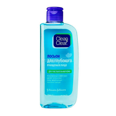 Лосьон для лица Clean&Clear глубокое очищение для чувствительной кожи 200мл 0
