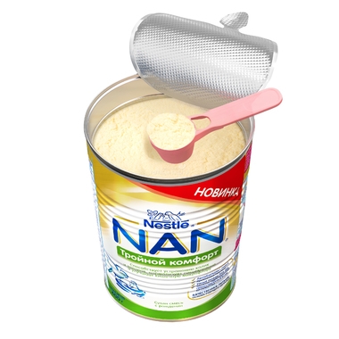 Молочная смесь Nestle NAN Тройной комфорт 400 гр №1 (с 0 мес) 3