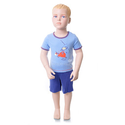 Комплект Veneya Венейя (футболка+шорты) для мальчика голубой 