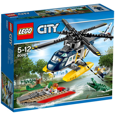 Конструктор LEGO City 60067 Погоня на полицейском вертолете 0