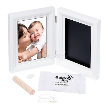 Рамочка Baby Art PRINT Frame двойная Белый с черным 1