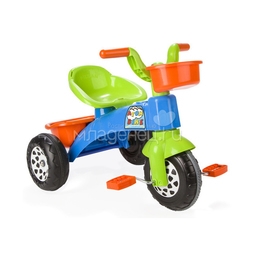 Велосипед трехколесный Pilsan Atom Bike сине-зелено-оранжевый