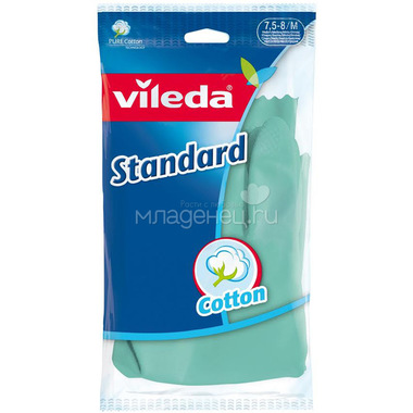 Перчатки Vileda Standard с напылением р-р M 0