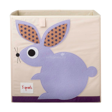 Коробка для хранения 3 Sprouts Кролик (Purple Rabbit) Арт. 27251 0