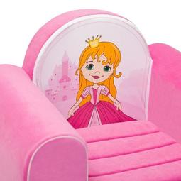 Кресло бескаркасное PAREMO Принцесса, цвет розовый