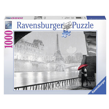 Пазл Ravensburger 1000 элементов Дождливый Париж 1