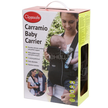 Рюкзак-переноска для детей Clippasafe Carramio, черный 4