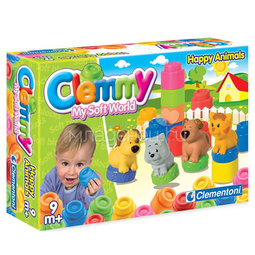 Мягкий конструктор Baby Clemmy Собачки: 4 фигурки + 10 мягких кубиков