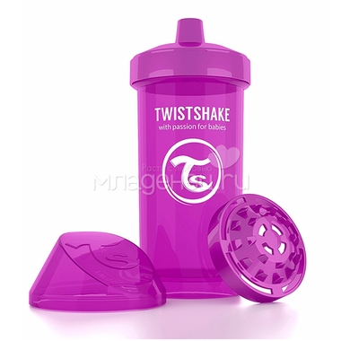 Поильник Twistshake Kid Cup 360 мл (с 12 мес) фиолетовый 0