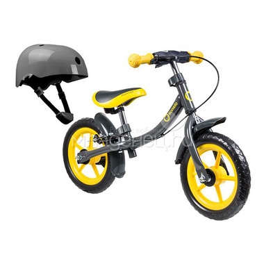 Беговел + шлем безопасности Lionelo Dan Plus Yellow 0