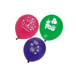 Воздушные шары ACTION! &quot;С Днем Рождения!&quot; 30 см 10 штук