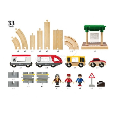 Игровой набор BRIO Железная дорога с переездом, 33 элемента 4