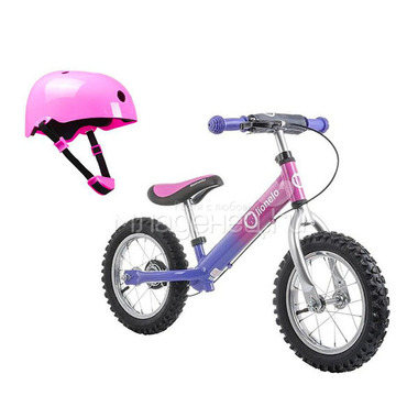 Беговел + шлем безопасности Lionelo Dex Plus Pink Cameleon 0