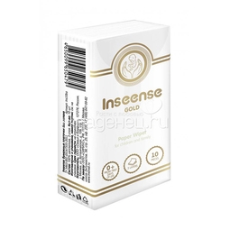 Платочки бумажные Inseense 3-х слойные без аромата 10 упаковок х 10 шт