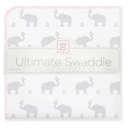 Пеленка фланелевая SwaddleDesigns PP Elephants/Chicks