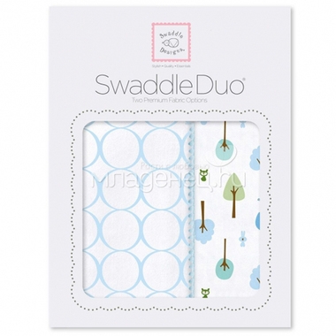 Набор пеленок SwaddleDesigns Swaddle Duo PB Cute & Wild 0