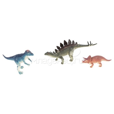 Игровой набор 1toy В мире животных Динозавры, 10 фигурок и аксессуаров, 10-21 см 2