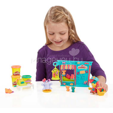 Игровой набор Play-Doh Магазинчик домашних питомцев 3