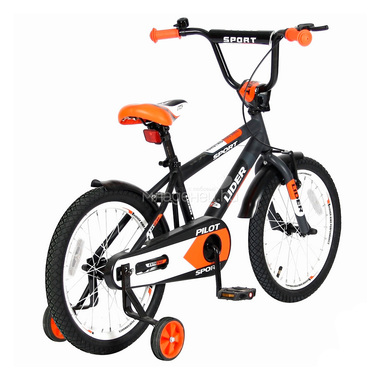 Велосипед двухколесный Velolider 18" Lider Pilot LP18HO MATT Черный/Оранжевый 2