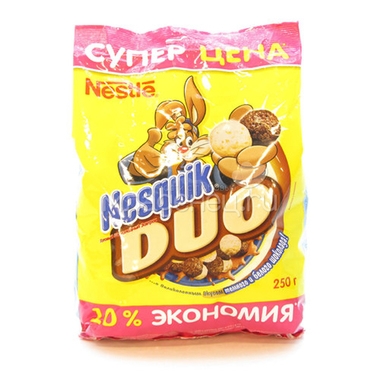 Готовые завтраки Nestle 250 гр Молочно-шоколадные шарики пакет 0