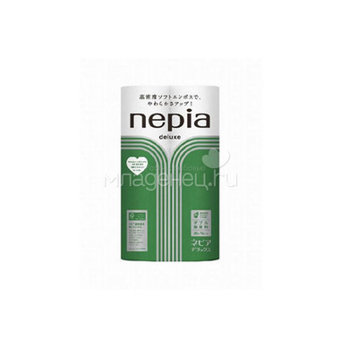 Туалетная бумага двухслойная Nepia Непия без аромата 30 м (2 слоя) 12 шт 0