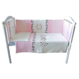 Комплект в кроватку Bambola 6 предметов Сладкие Сны Розовый