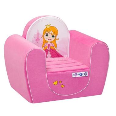 Кресло бескаркасное PAREMO Принцесса, цвет розовый 1