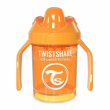 Поильник Twistshake Mini Cup 230 мл (с 4 мес) оранжевый 1