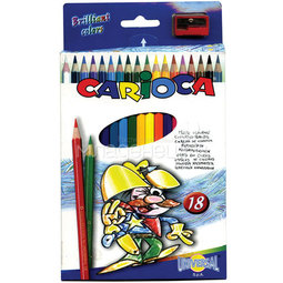 Набор карандашей цветных CARIOCA 18 цветов и точилка