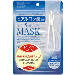 Маска для лица Japan Gals Pure5 Essential (7 шт) С гиалуроновой кислотой