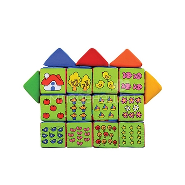 Развивающая игрушка K's Kids Кубики мягкие Учись, играя на русском языке 3