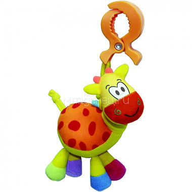 Развивающая игрушка Biba Toys подвеска на клипсе Жираф 0