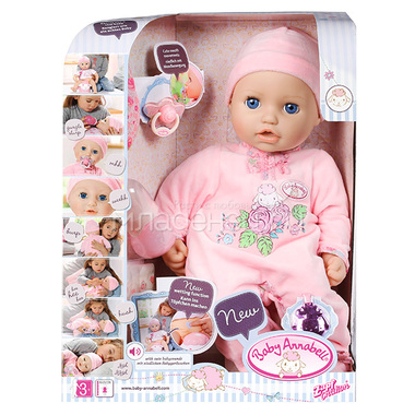 Кукла Zapf Creation Baby Annabell 43 см Многофункциональная 0
