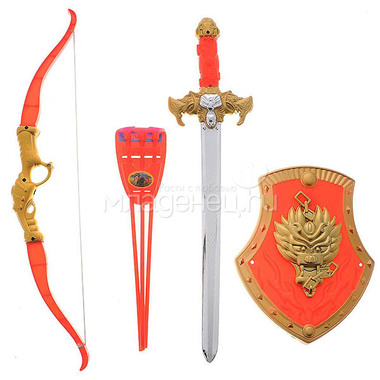 Игровой набор Играем вместе Три богатыря: меч, щит, лук 1