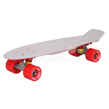 Скейтборд Y-SCOO Fishskateboard 22" винил 56,6х15 с сумкой Grey/Red 1