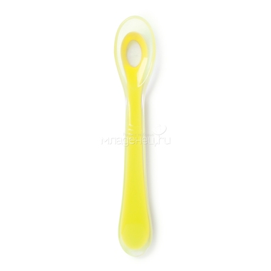Ложка Happy Baby Для кормления Soft silikon Spoon (c 6 мес) желтая 0