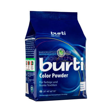 Стиральный порошок Burti для цветного и тонкого белья 1,5кг Color 0